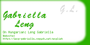 gabriella leng business card